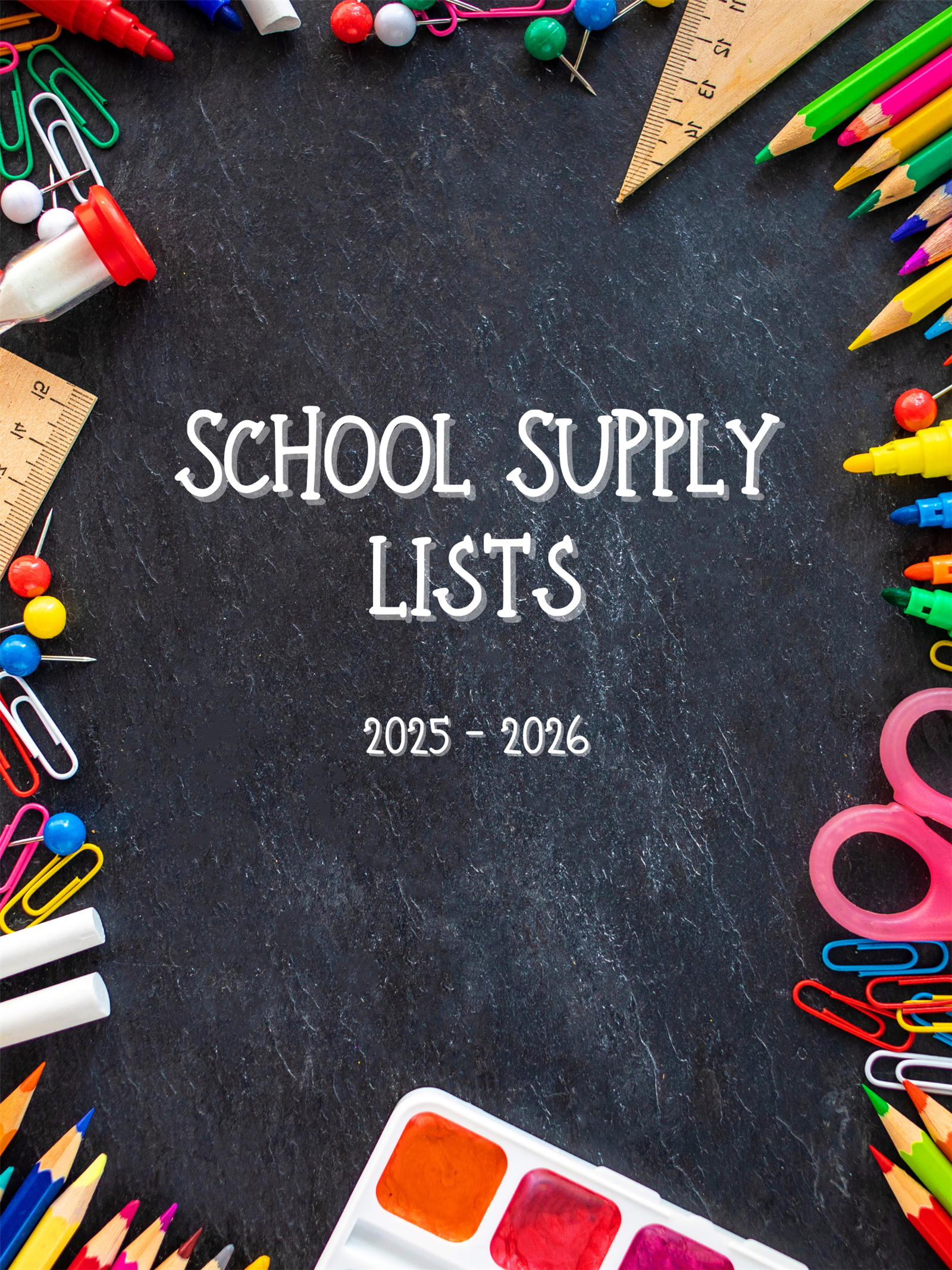  School Supply Lists